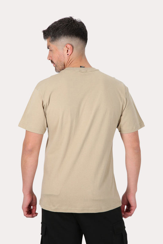 Polera Mc Básica Camel  Beige Overcore