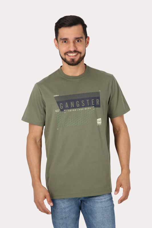 Polera Mc Básica  Maragogi Verde Gangster