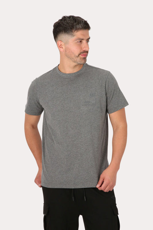 Polera Mc Básica  Arpoa Gris Gangster