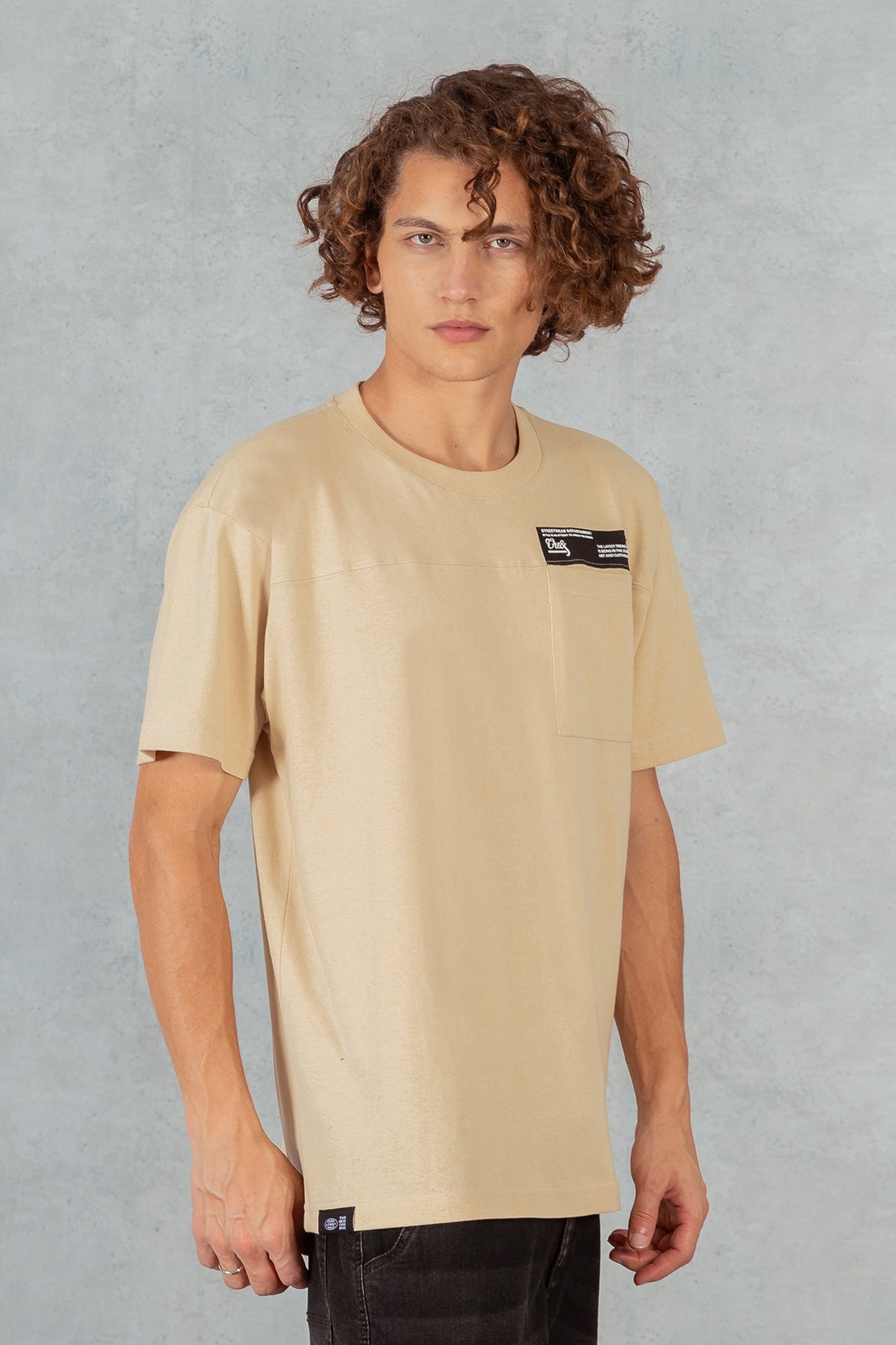 Polera Mc Especial Patch Beige Overcore