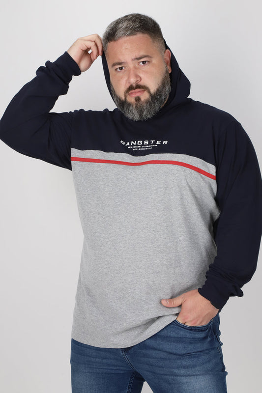 Plus Polera Manga Larga Refresh Gris Gangster