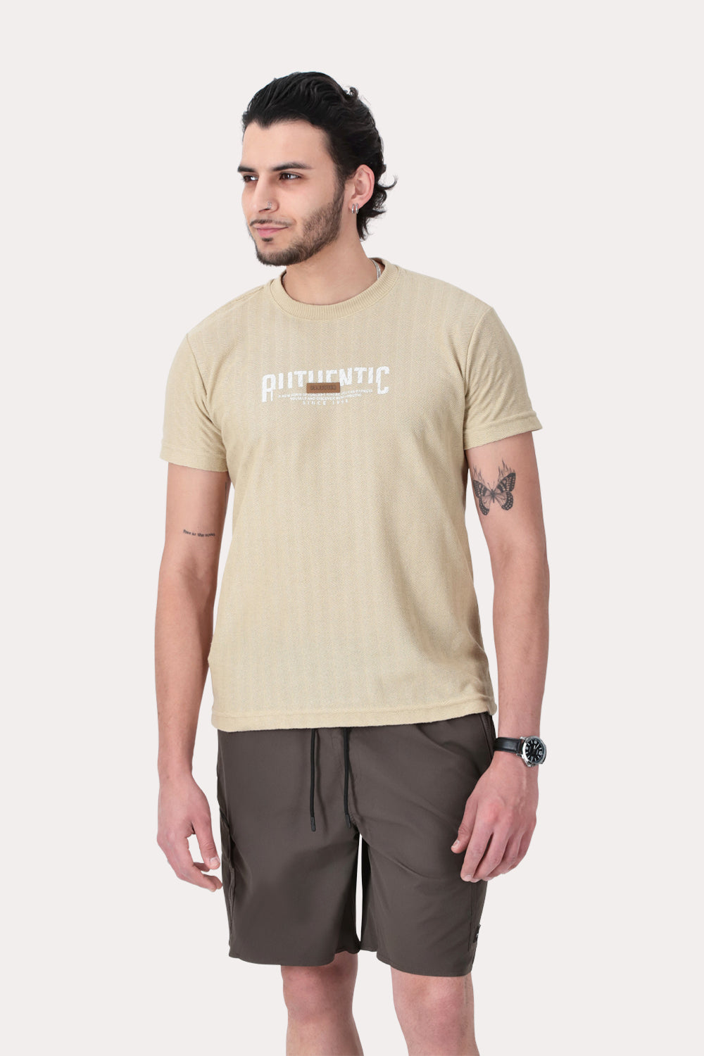 Polera Mc Textura Bedford Beige