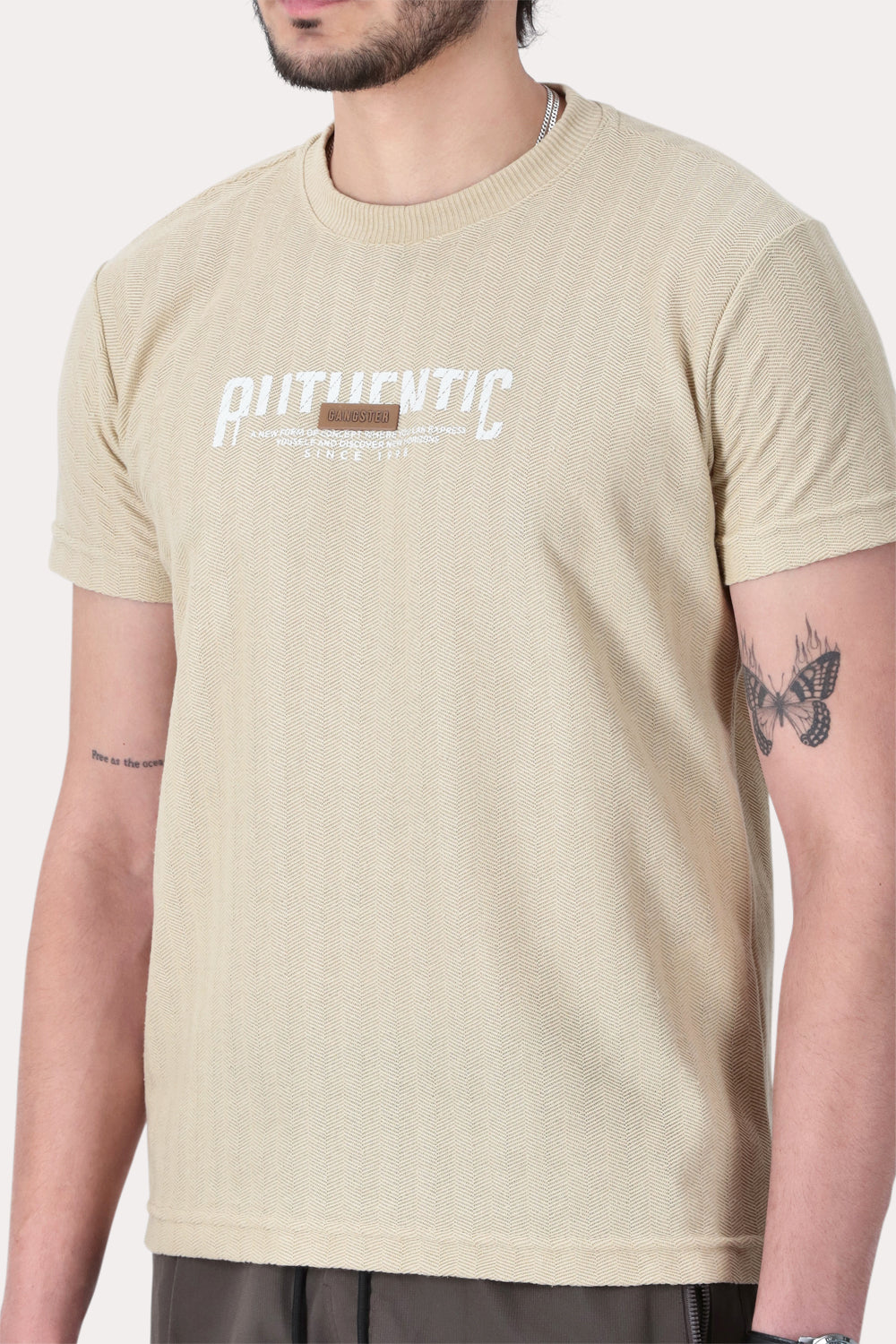 Polera Mc Textura Bedford Beige