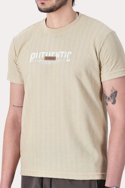 Polera Mc Textura Bedford Beige