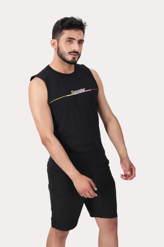 Polera Sm Sunset Negro Gangster