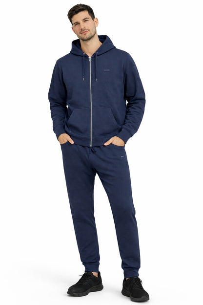 Poleron Fullzipper Link Azul