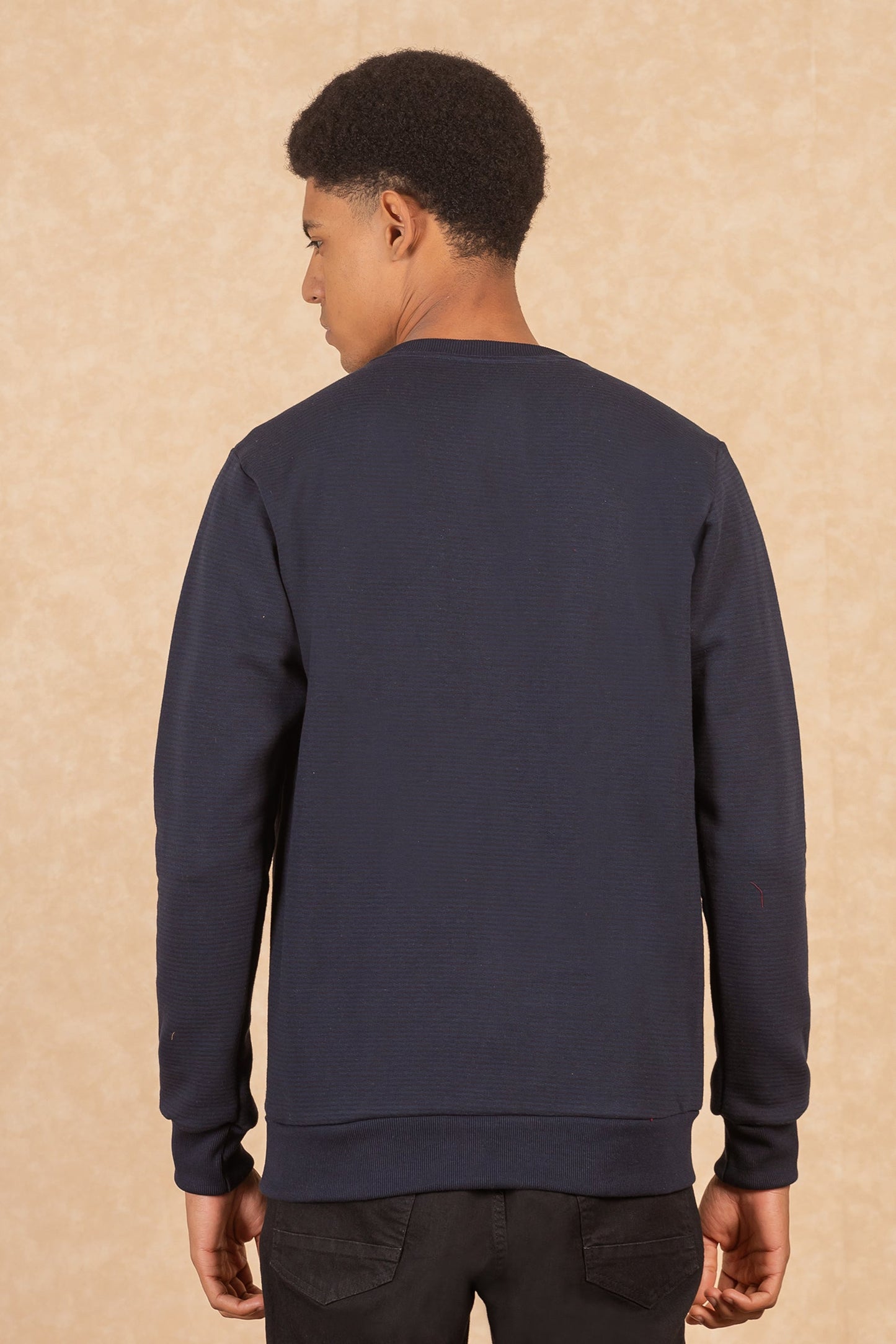 Poleron Crew Fleece Sqrs Negro Gangster