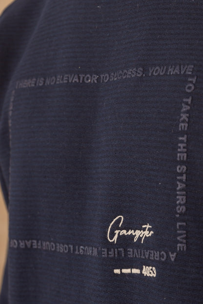 Poleron Crew Fleece Sqrs Negro Gangster