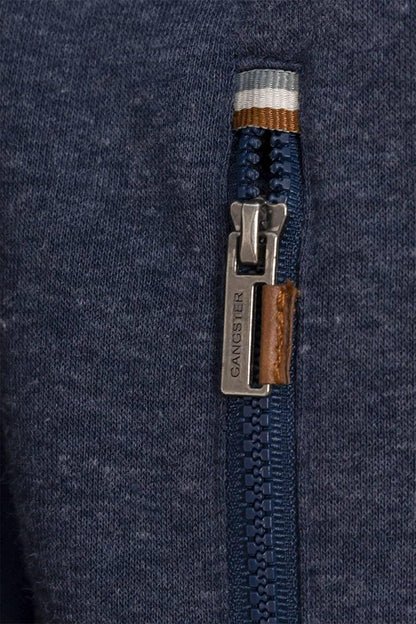 Polerón Full Zipper Fleece Cord Azul Gangster - Gangster