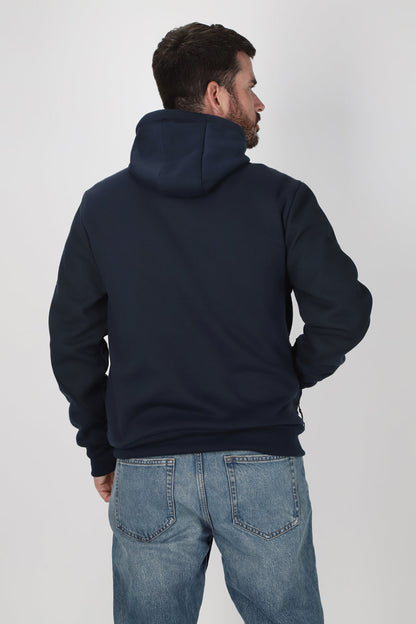 Poleron Full Zipper Temper Azul  Gangster
