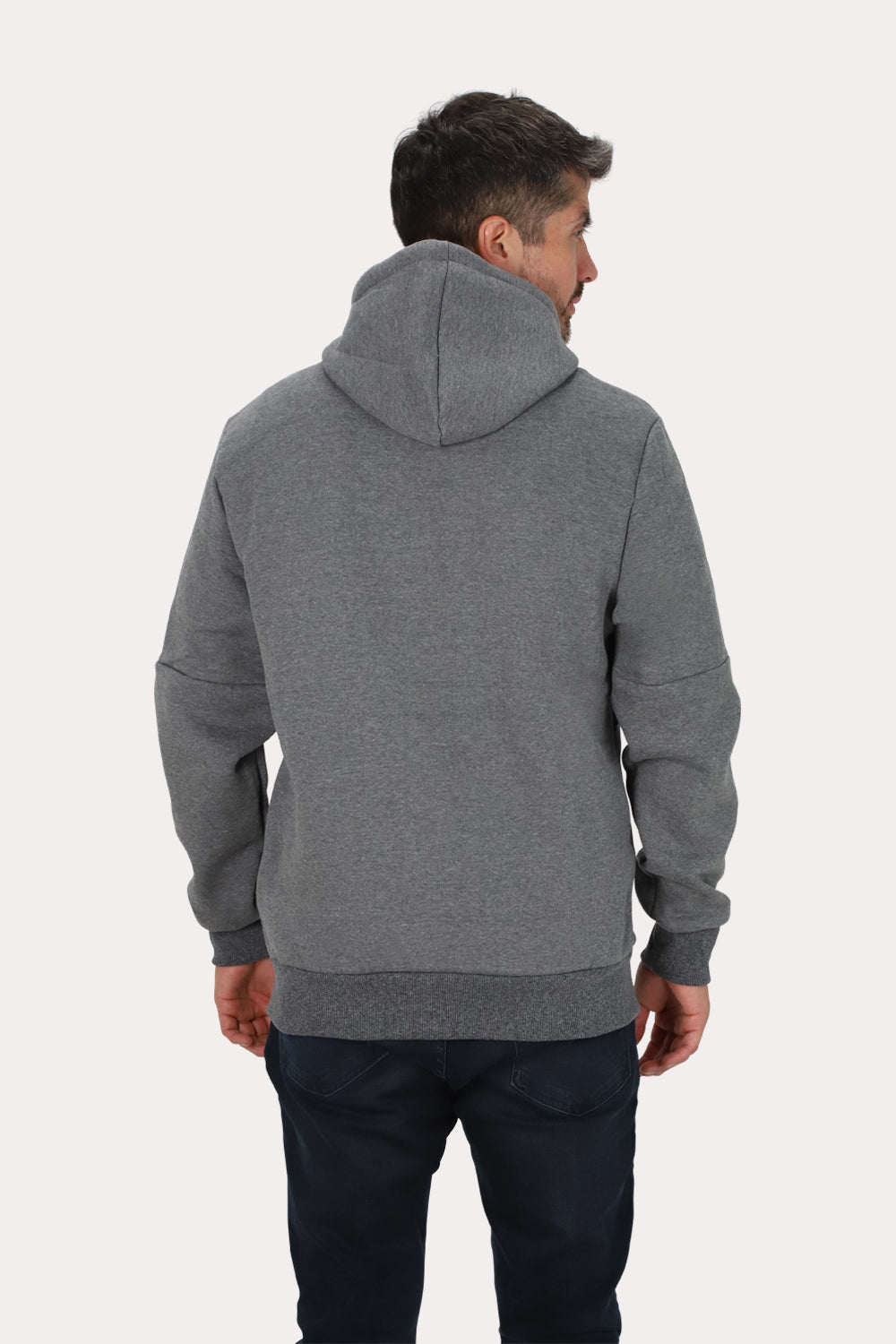 Poleron Full Zipper Flair Gris Gangster
