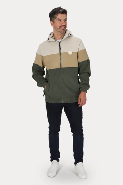 Poleron Full Zipper Peachy Verde Gangster