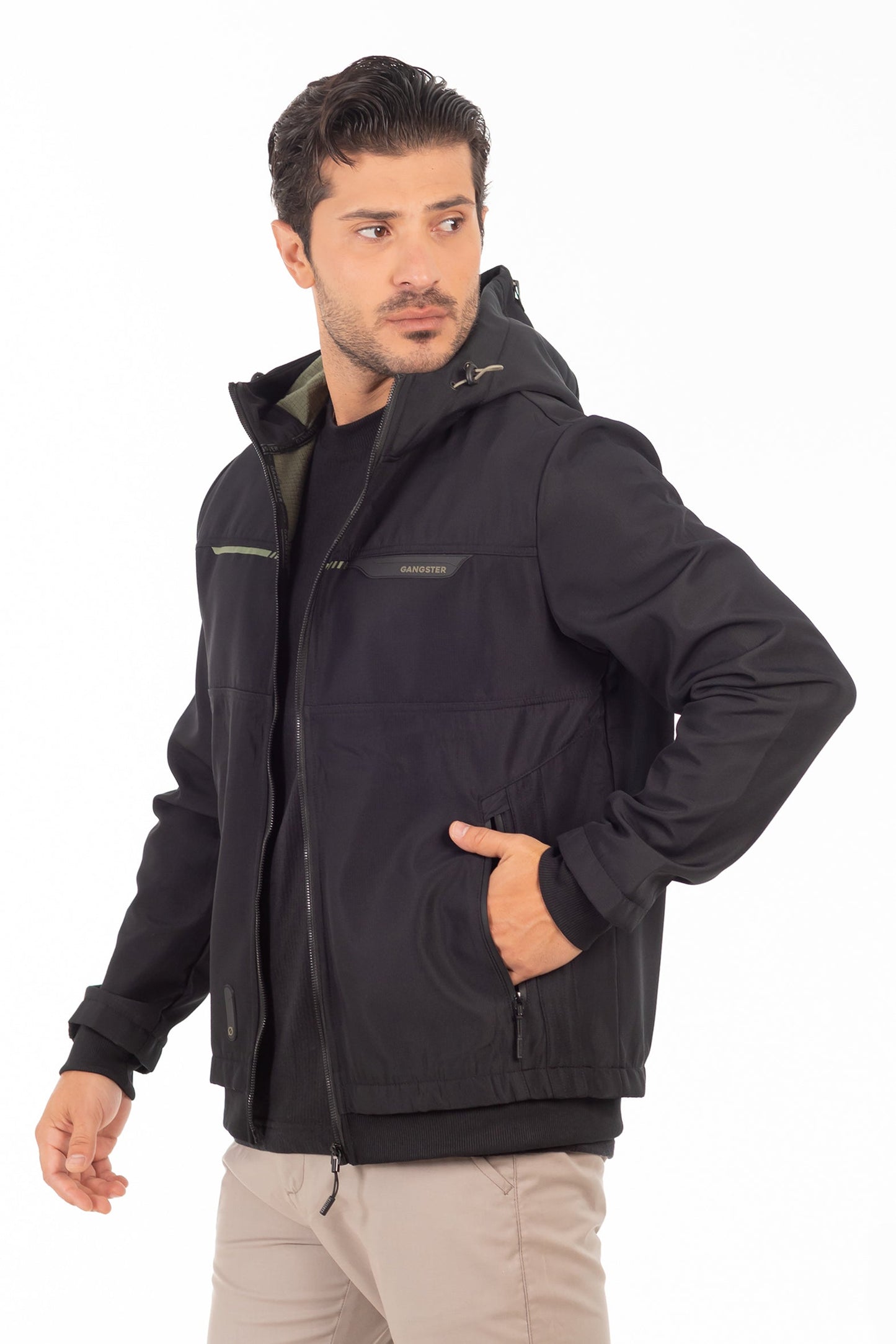 Chaqueta Full Zipper Windrax Azul Marino Mezcla Gangster