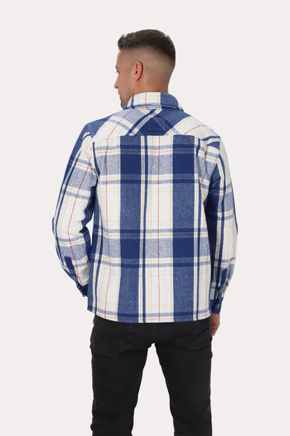 Chaqueta Overshirt Franela Timberford Azul Gangster