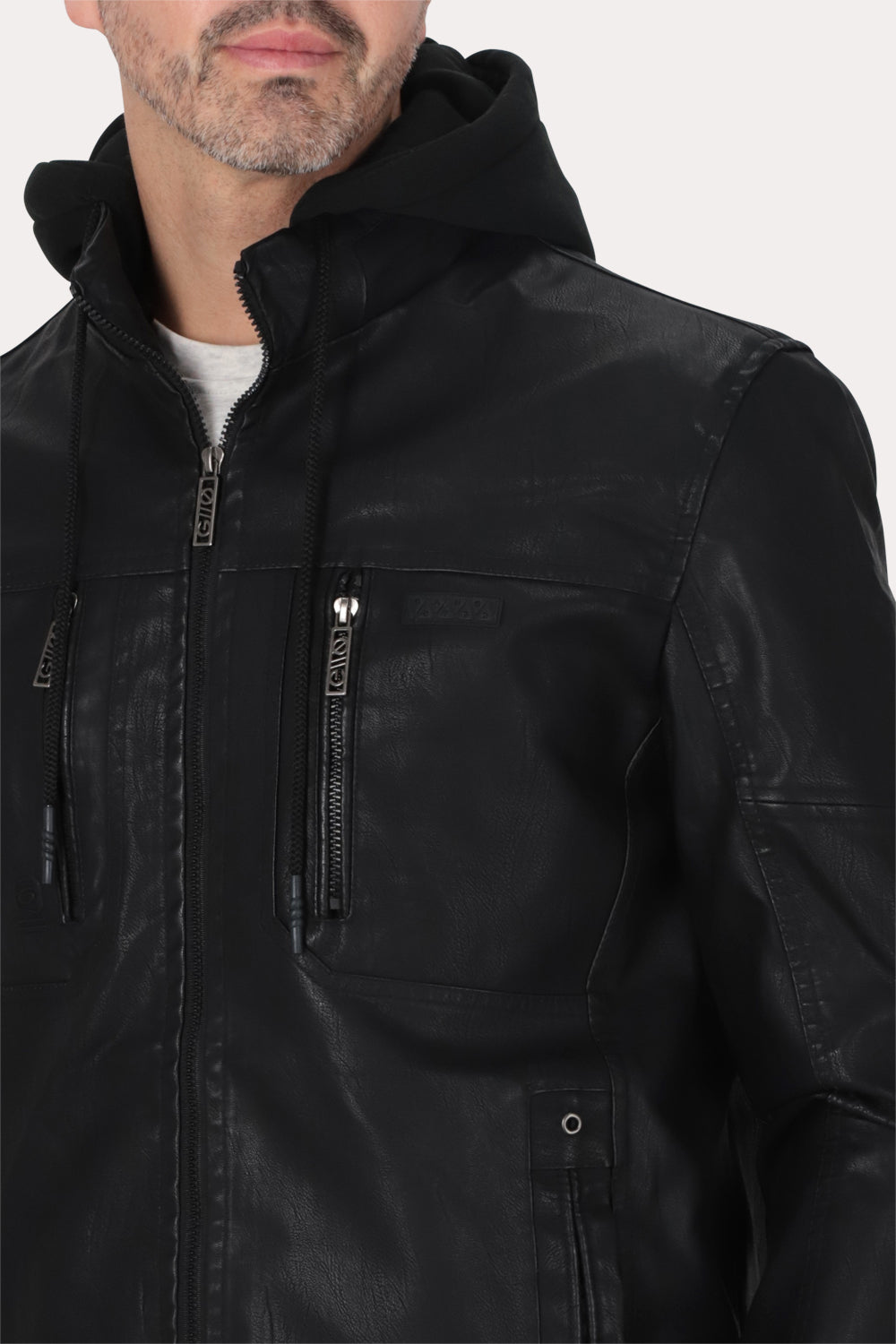 Chaqueta Pu Blacktide Negro Gangster