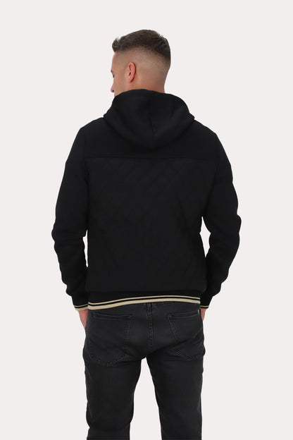Chaqueta Hibridas Patchwork Negro Gangster