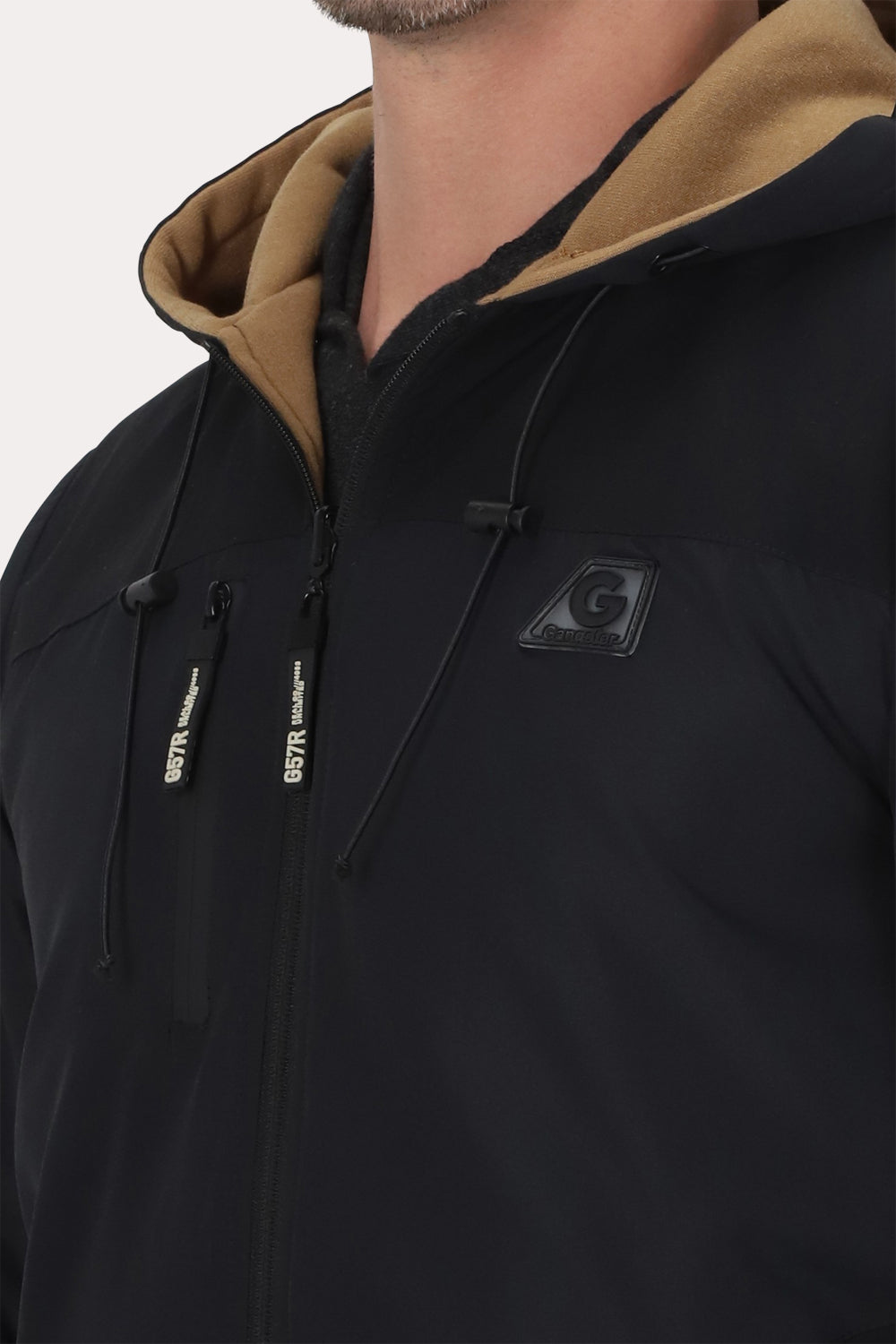 Cortaviento Reversible Dual Negro Gangster