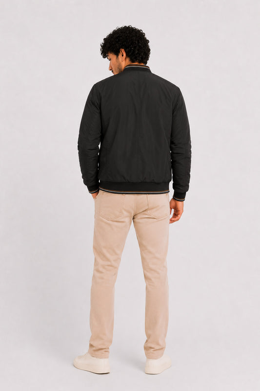 Chaqueta Bomber 2way Negro