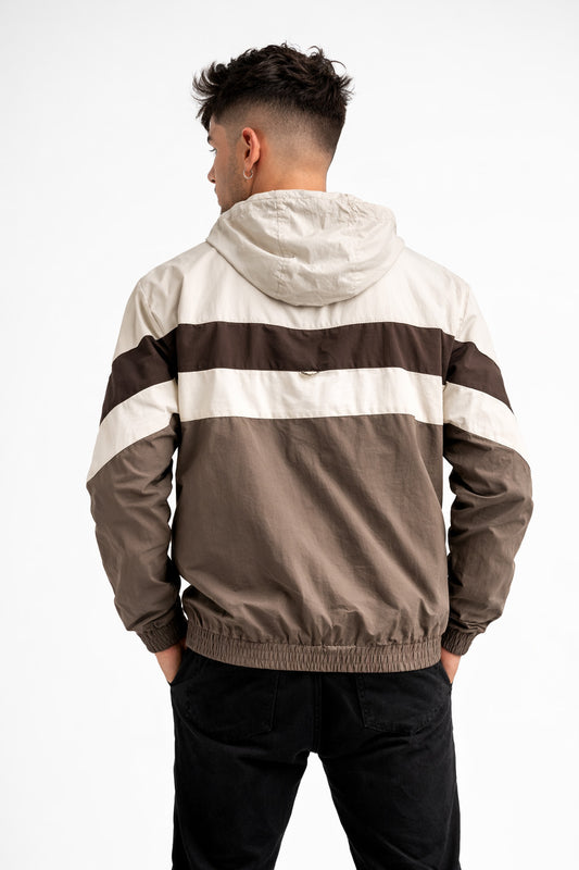 Cortaviento Deportivo Label Beige