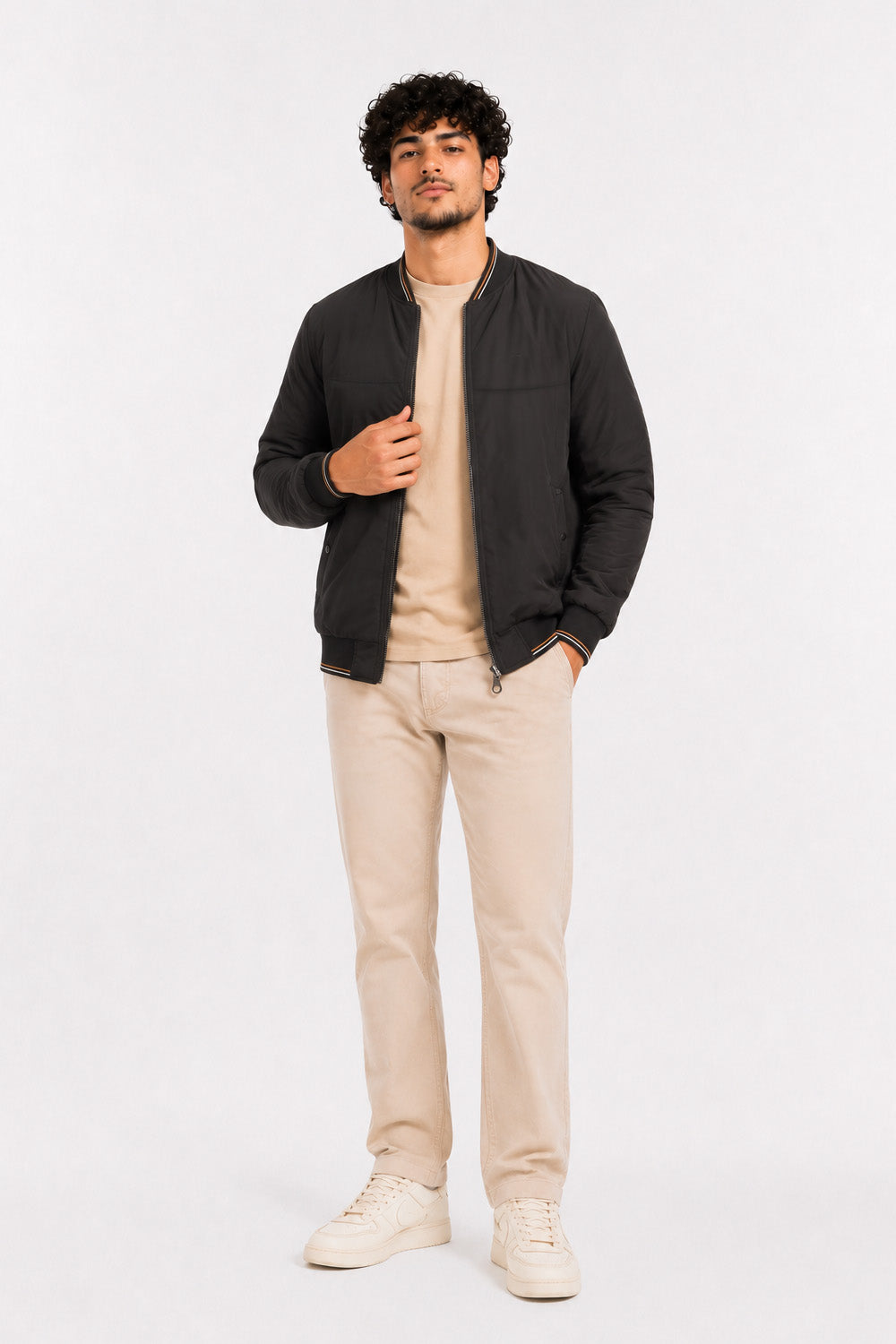 Chaqueta Bomber Neutral Negro