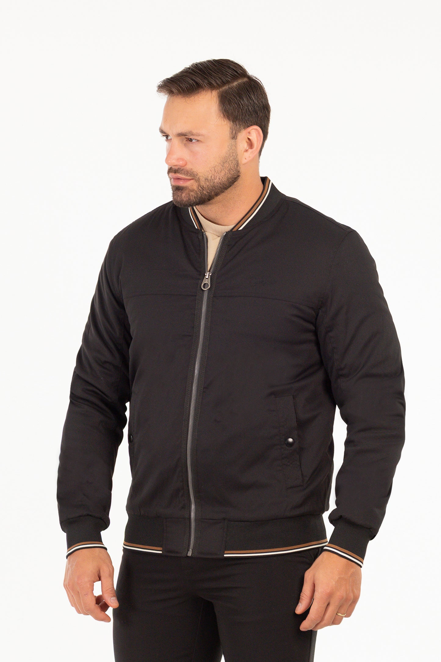 Chaqueta Bomber Neutral Negro