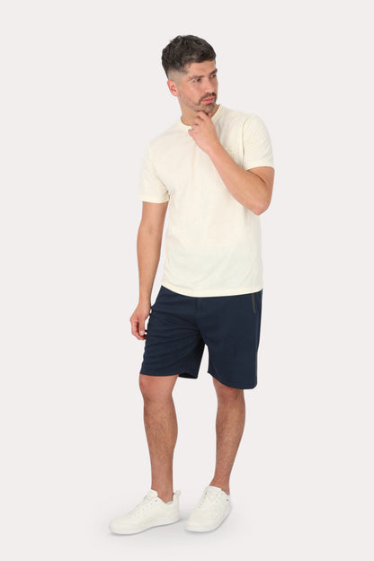 Short Bermuda Jogger Liso Comfort Azul Gangster