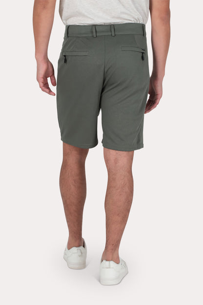 Short Bermuda Jogger Liso Comfort Gris Gangster