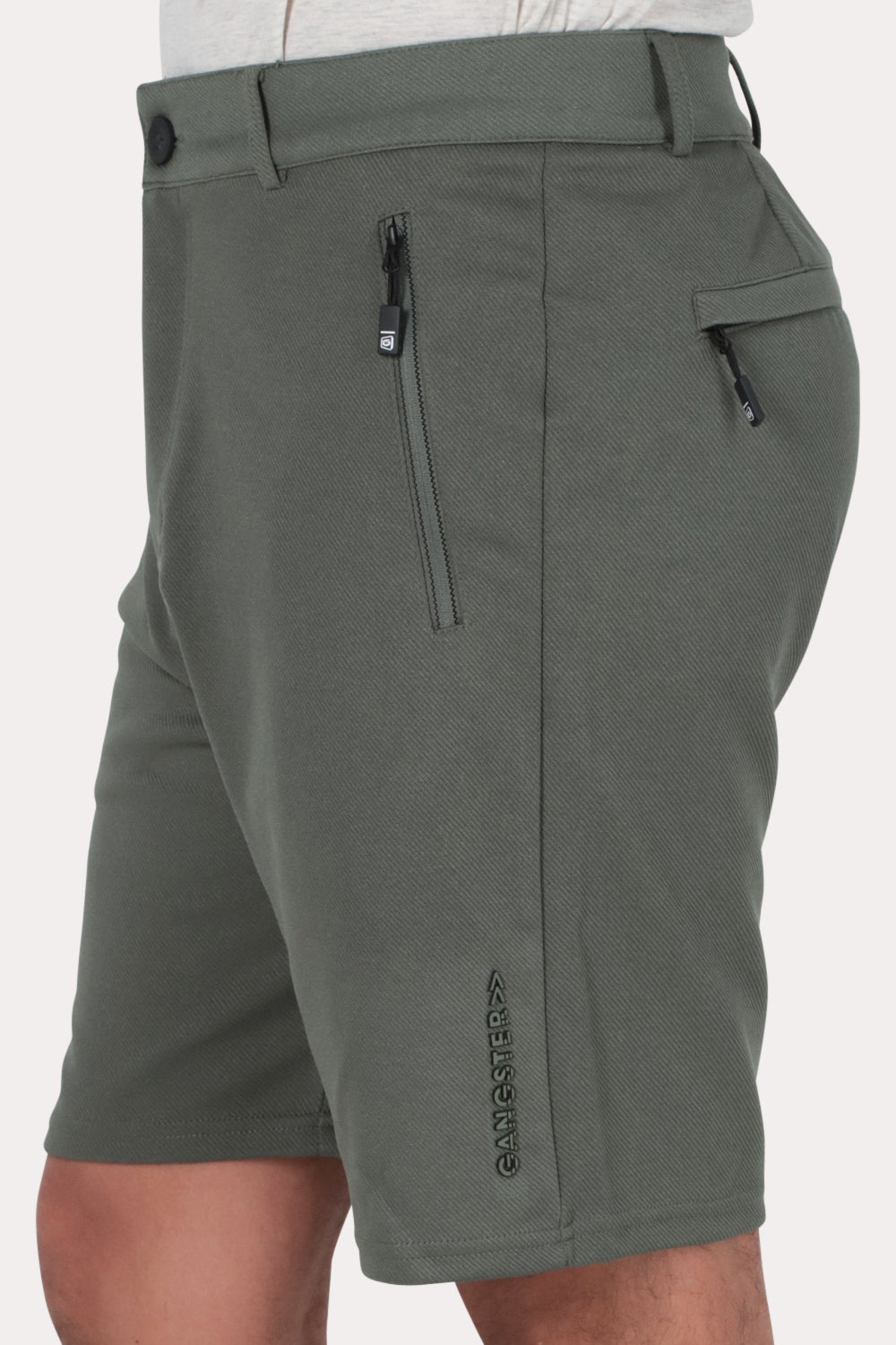 Short Bermuda Jogger Liso Comfort Gris Gangster