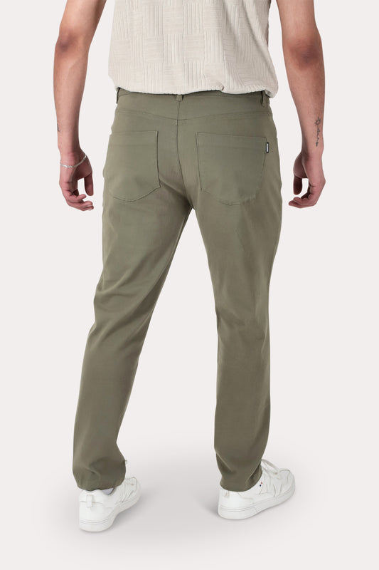 Pantalon Canvas Recto Fulton Verde Militar