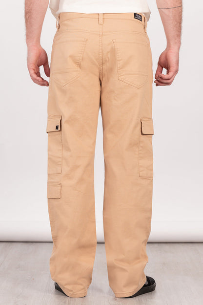 Pantalon Canvas Cargo Steel Beige Overcore