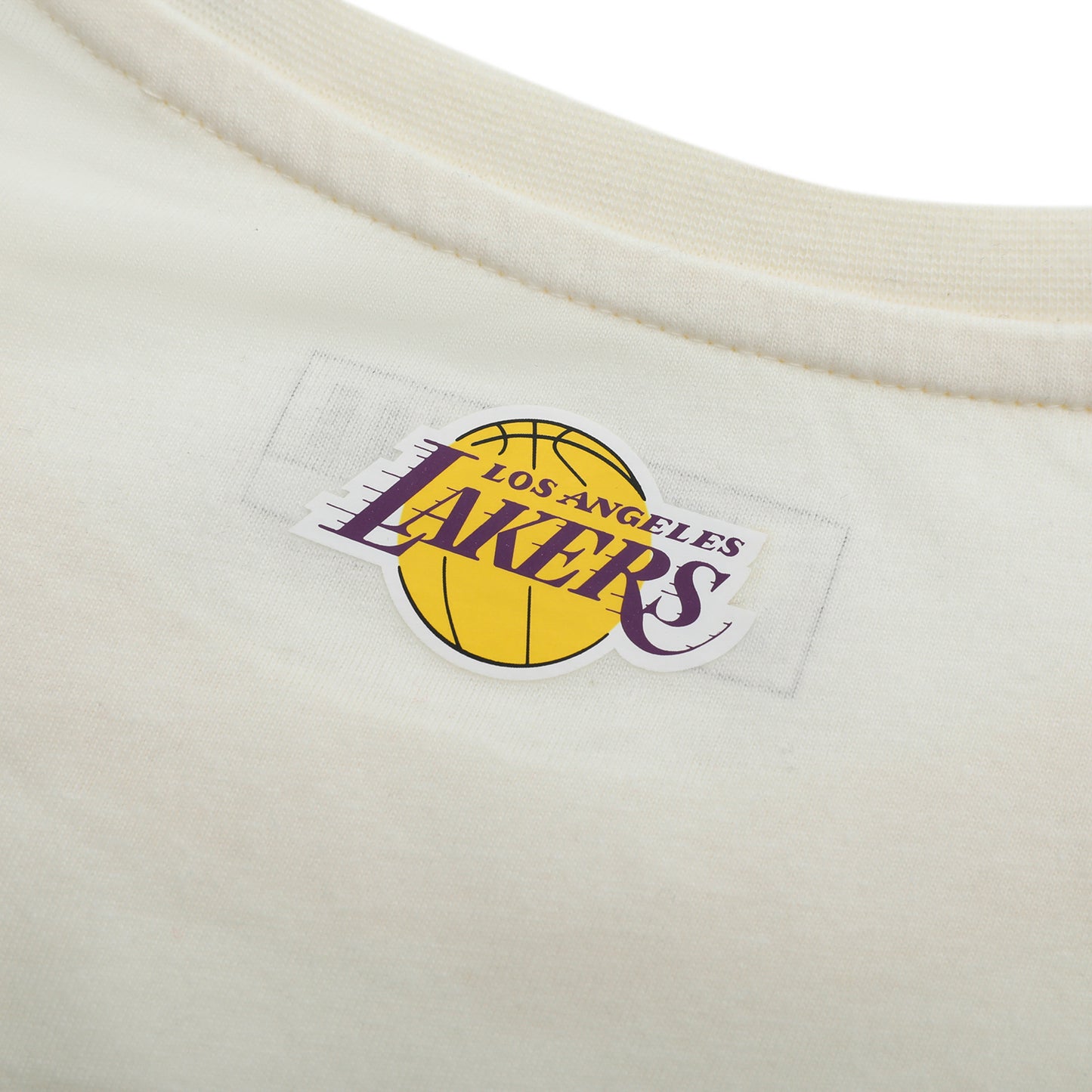 Polera Mc NBA Lakers Crop Top Beige