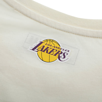 Polera Mc NBA Lakers Crop Top Beige