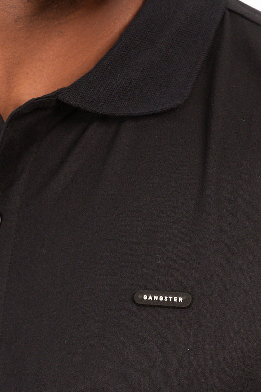 Polera Polo Halsey Negro