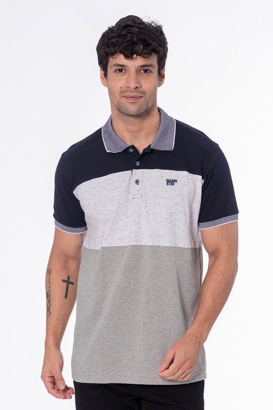 Plus Polera Cuello Academy Azul Gangster