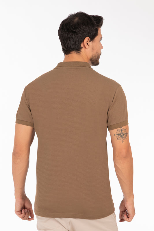 Polera Polo  Gallery Marron