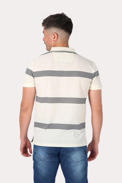 Polera Mc Polo Yard Dye  Hit Blanco Gangster
