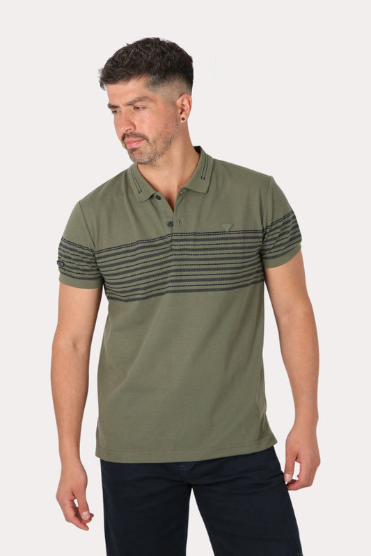 Polera Mc Polo Yard Dye Ace Verde Gangster