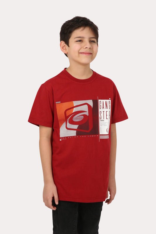 Teen Polera Mc Básica  Saco Rojo Gangster