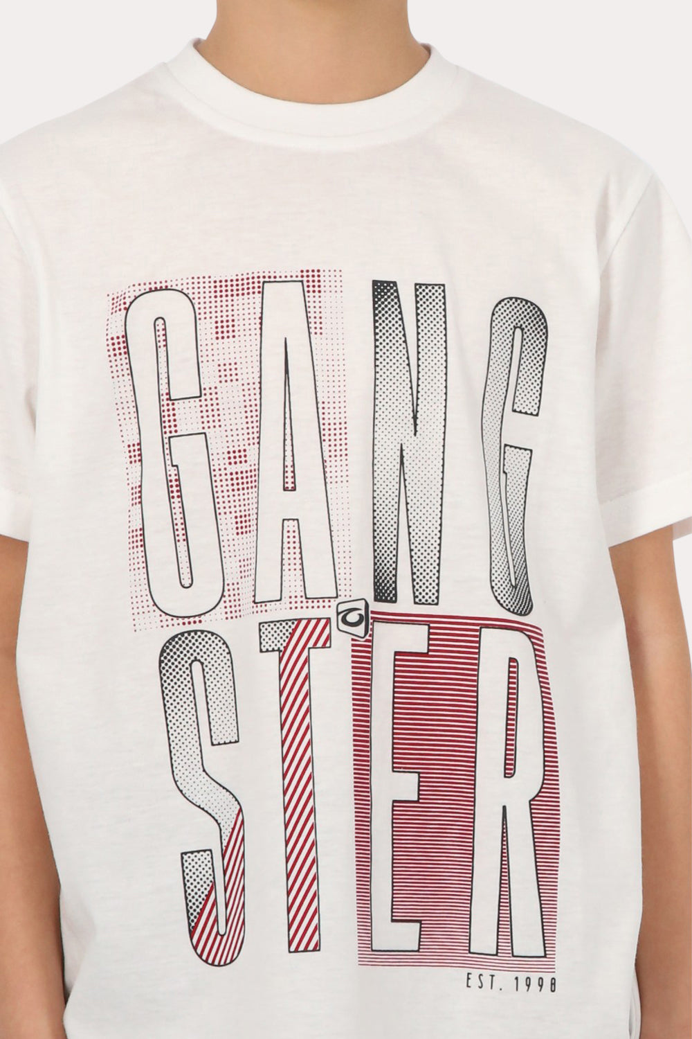 Teen Polera Mc Básica  Santo Blanco Gangster