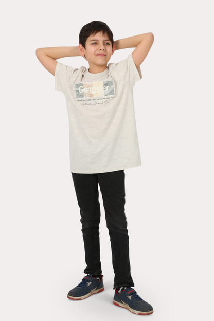 Teen Polera Mc Básica  Cumbuco Negro Gangster