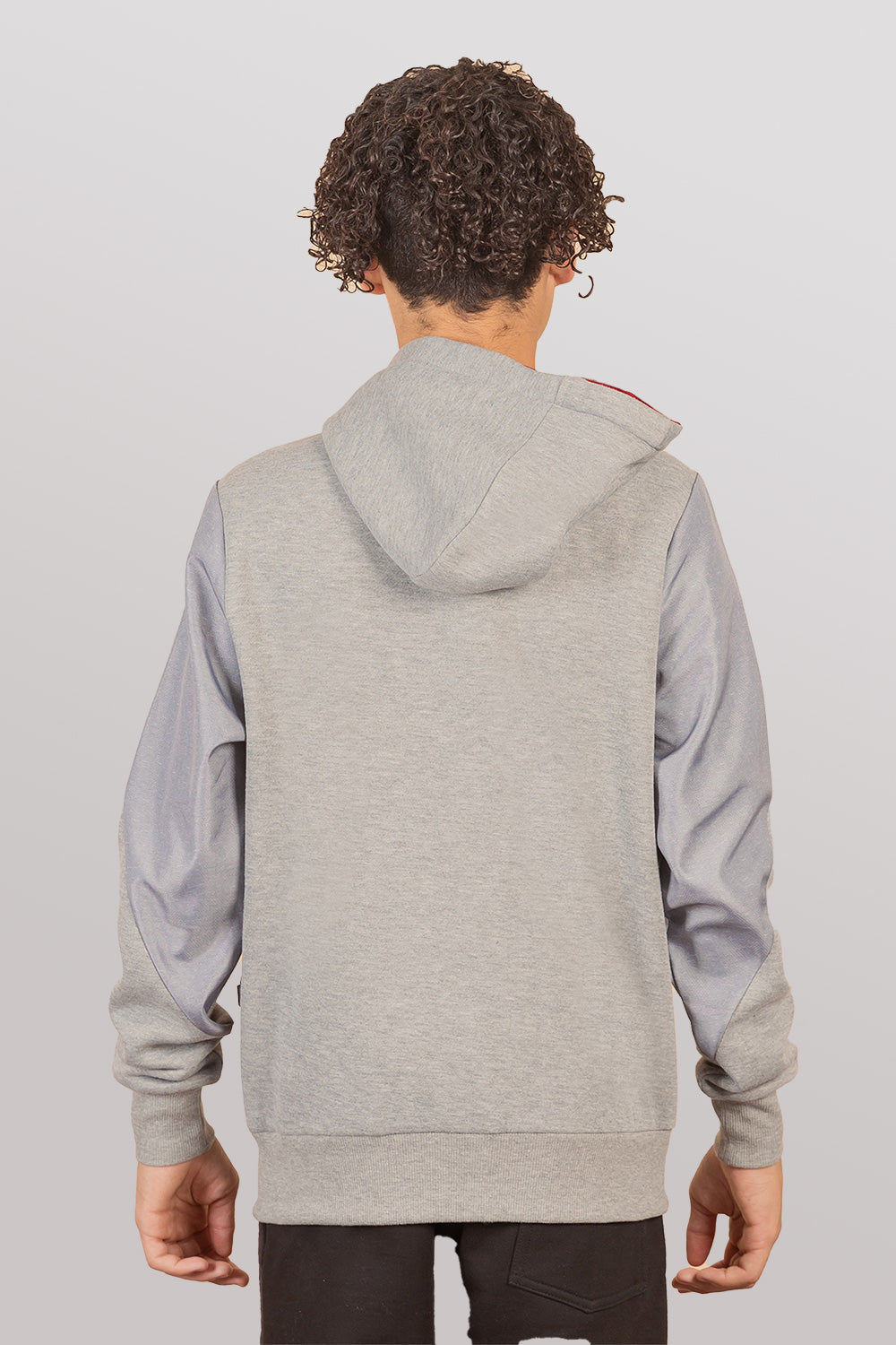Teen Poleron Fullziper Temper Gris Gangster