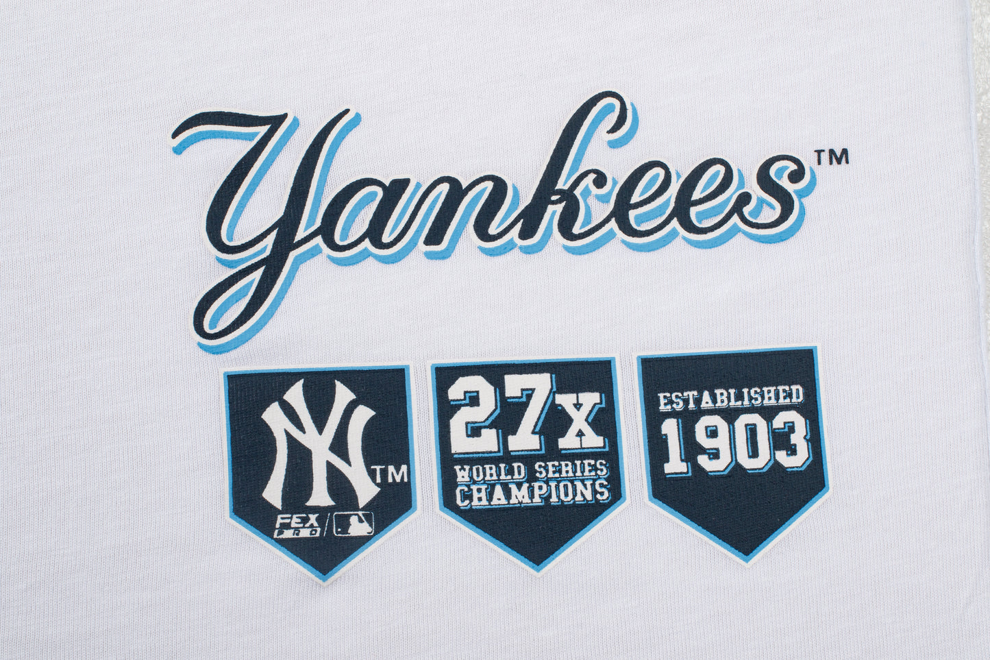 Polera MLB Yankees Circle Blanco