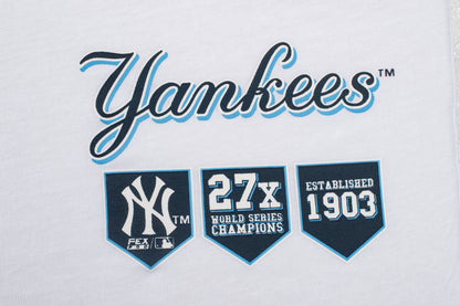 Polera MLB Yankees Circle Blanco