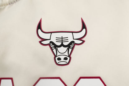 Chaqueta NBA Chicago Bulls Logo Gloss Blanco
