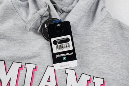 Poleron Hoddie NBA Miami Heat Team Print Gris