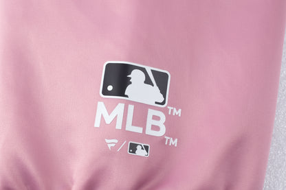 Chaqueta MLB Dodgers Holographic Logo Print Regular Fit Bomber Rosa