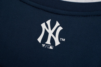 Polera Mc MLB Yankees Costo Boxy Crop Top Mesh Azul