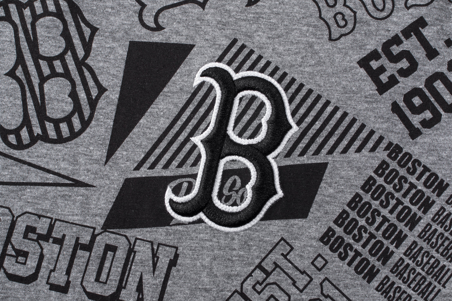 Polera MLB Red Sox Hit Gris