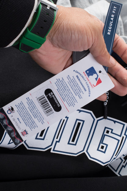 Poleron MLB Dodgers Draft Negro