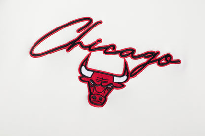 Poleron Hoddie NBA Chicago Bulls Leather Up Blanco